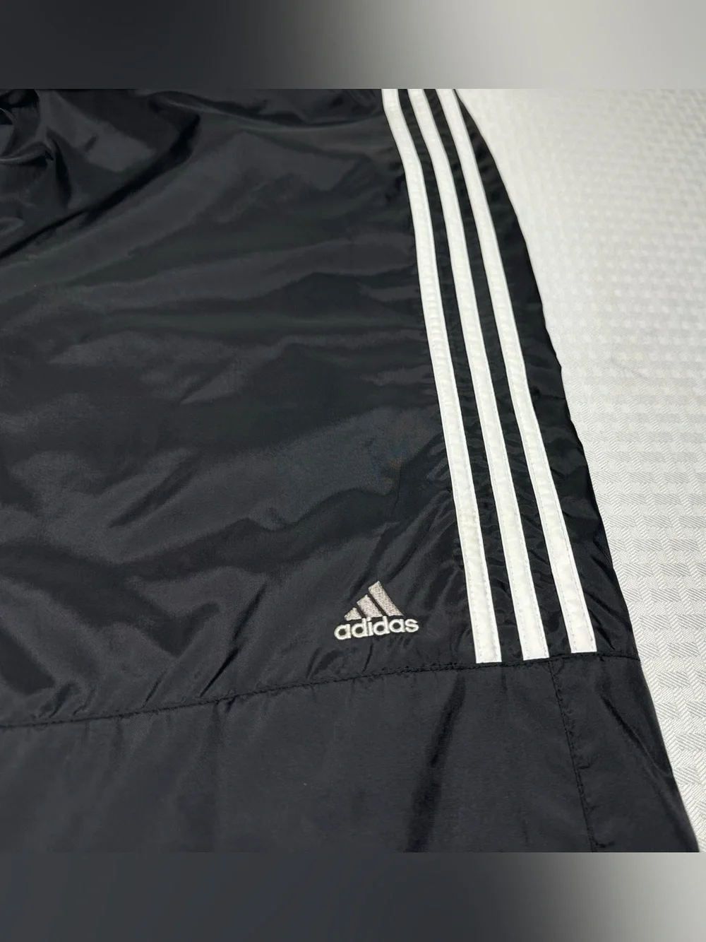 VTG 90s Adidas Black 3-Stripe Mens XL Mesh Lined 32